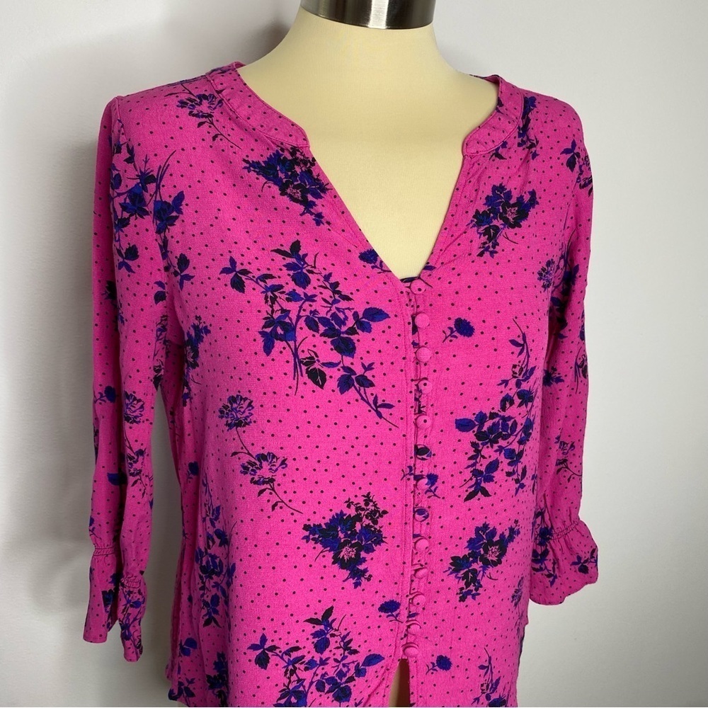 Sanctuary Pink Floral Blouse